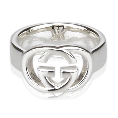 gucci silver gg logo ring|gucci alphabet ring.